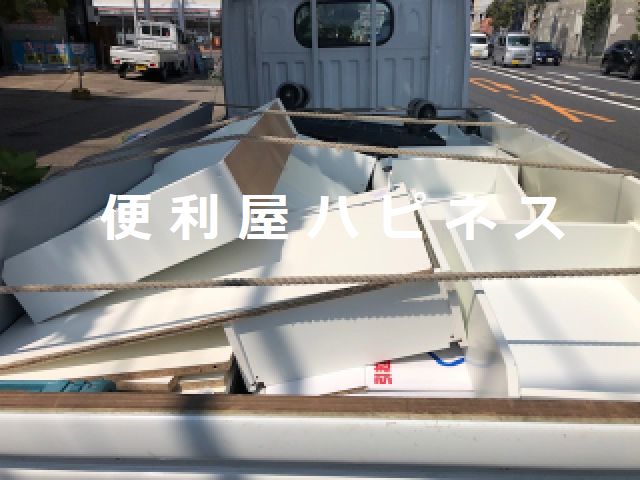 千代田区神田錦町ダブルベッド収納付きフレーム解体分解処分