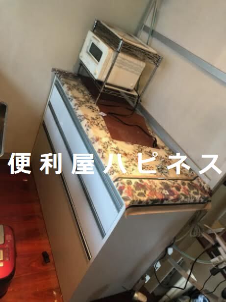 さいたま市桜区神田食器棚キッチンボード階段搬出処分