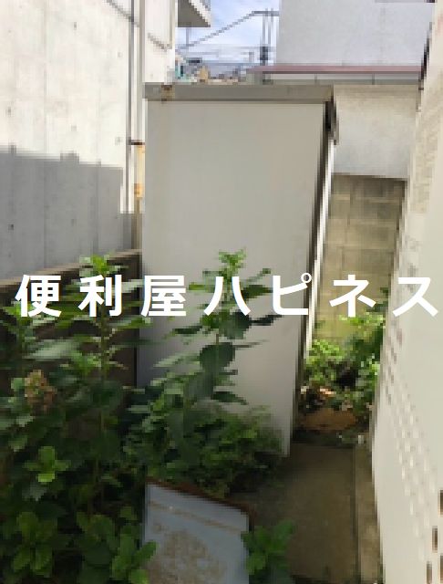 狭山市スチール物置解体中身荷物処分｜お庭全体片付け作業