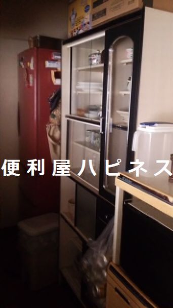 横浜市中区長者町で冷蔵庫食器棚レンジ台緊急即日処分