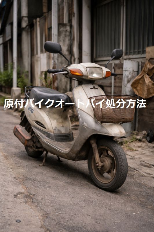 原付バイク５０ｃｃ～１２５ｃｃ以下オートバイ廃棄処分方法