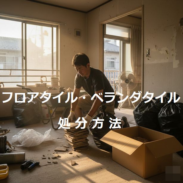 フロアタイル処分方法や判別方法