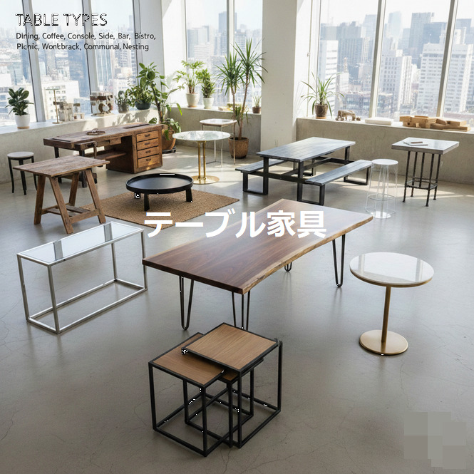 テーブル家具種類