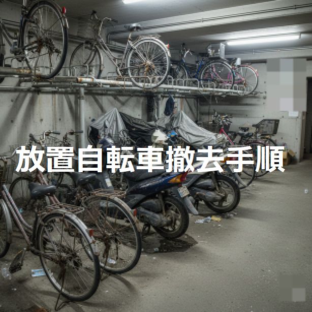 放置自転車バイク撤去手順