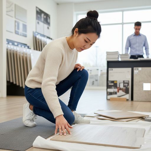 フロアタイル・ベランダタイル処分方法を考える２０代女性