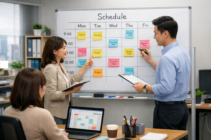 オフィス引越し引越しのスケジュール確認