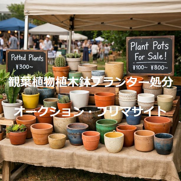 植木鉢プランター処分方法｜オークションフリマ