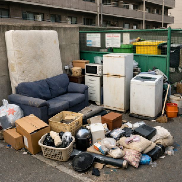 不法投棄されたごみ