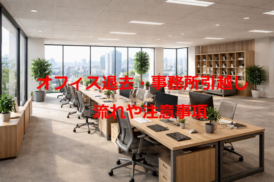 オフィス退去・事務所引越し流れや注意事項