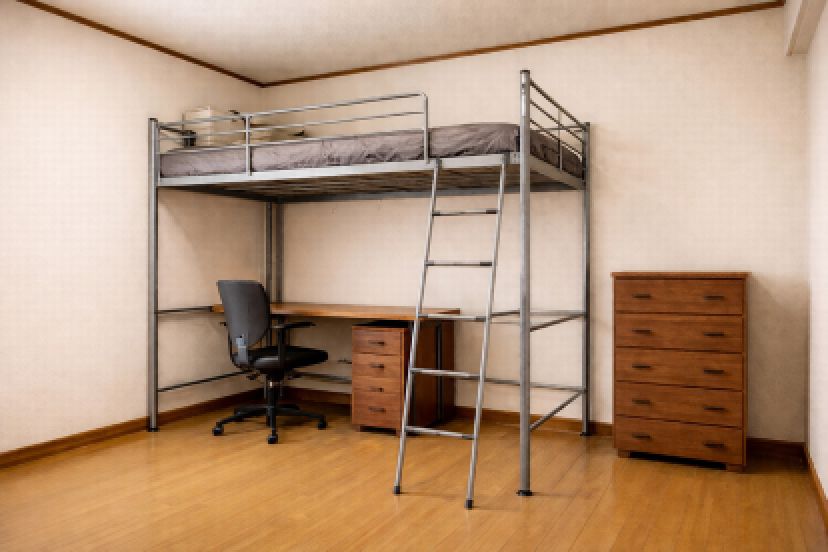 渋谷区本町ロフトベッド解体｜テーブル机椅子｜収納家具緊急回収