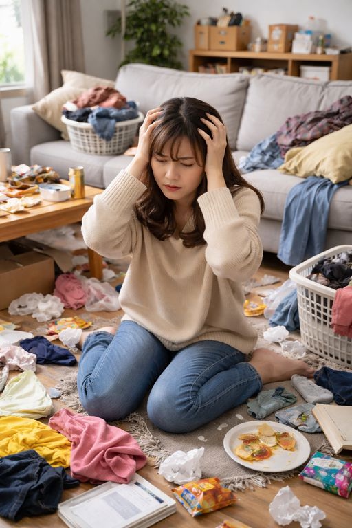 片付けられない女性