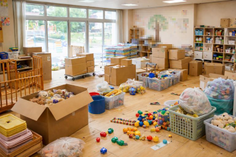 保育園・幼稚園閉園｜会社廃業 保育遊具 什器片付け作業
