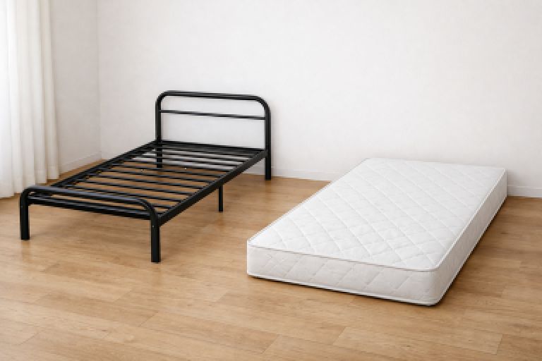 吉川市引越し退去シングルベッド・パイプベッド回収処分