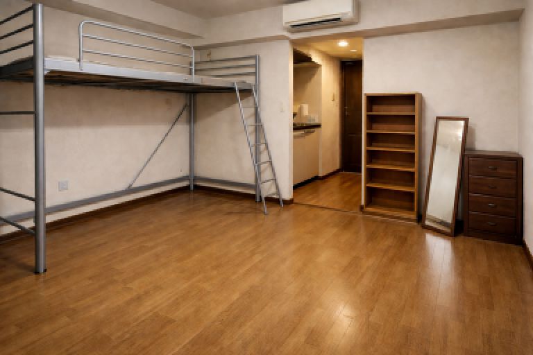 スチール製ロフトベッド