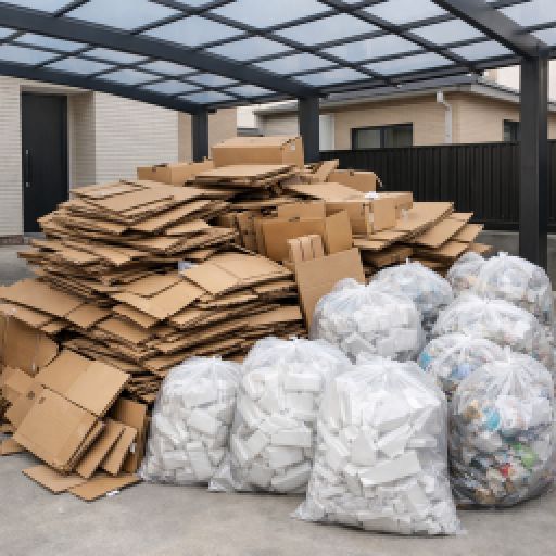 ダンボールとゴミ袋