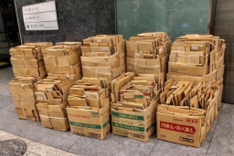 川崎市中原区大量オフィスダンボール緊急回収