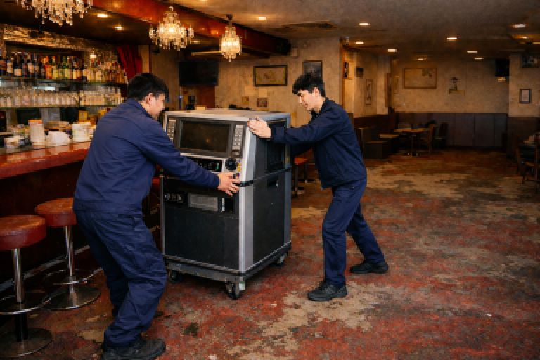 カラオケ什器撤去