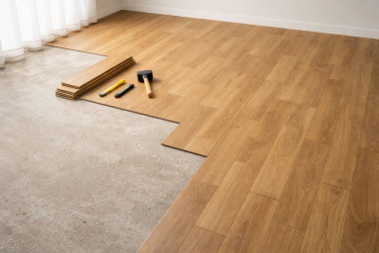 中央区日本橋置くだけフローリングタイル取外し処分