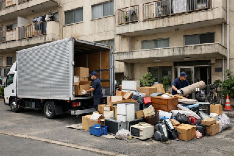 不用品回収作業