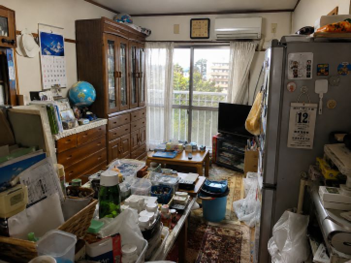 昭島市UR賃貸住宅片付け｜老人ホーム入居に向けた引越し不用品回収