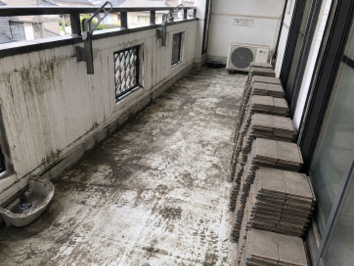 中野区東中野ベランダタイル処分｜引越し退去お片付け事例