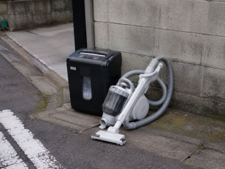 シュレッダーと掃除機