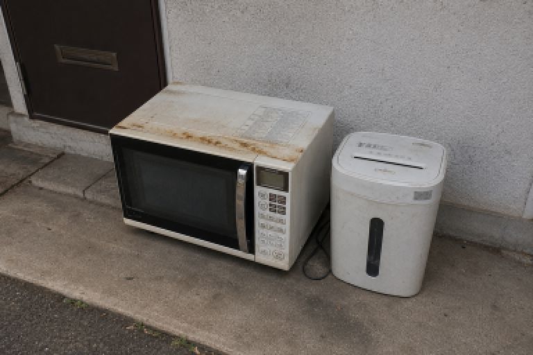 電子レンジとシュレッダー