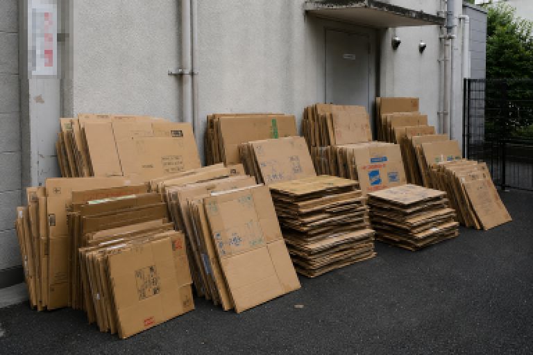 小平市花小金井大量ダンボール・ごみ袋の緊急処分