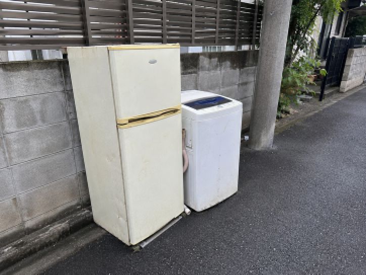 墨田区本所２ドア冷蔵庫・全自動洗濯機緊急廃棄処分