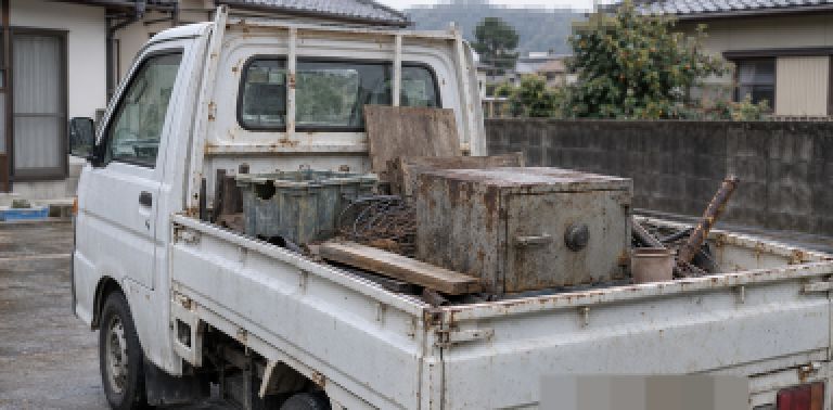 軽トラック不用品積載