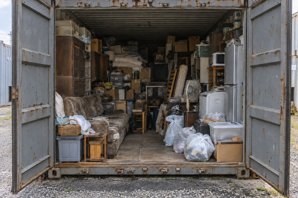 千葉県船橋市トランクルーム解約｜船橋市遺品整理荷物片付け事例